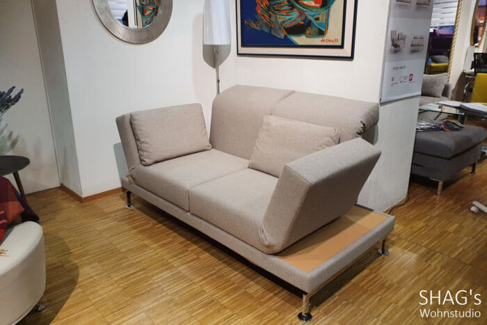 SHAGs Wohnstudio München Schwabing Ausstellungs-Angebot Schlafsofas Couchen Eckgruppen Relax Zweisitzer Stoff mit Ablage brühl moule