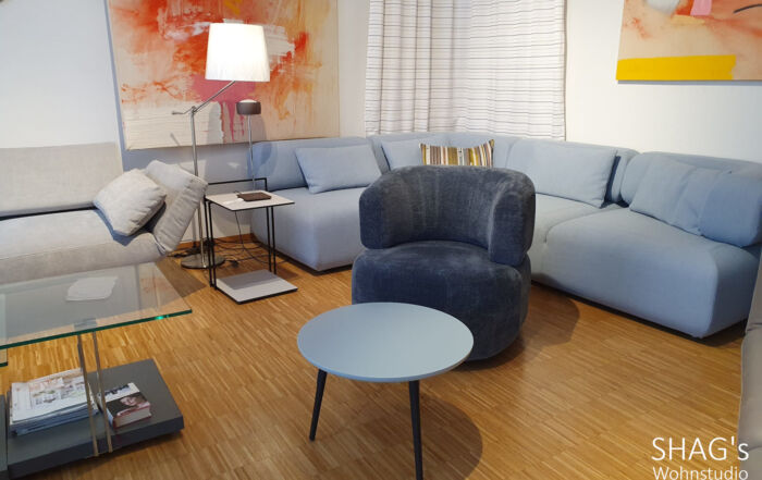 SHAGs Wohnstudio München Schwabing brühl all together Eckgruppen Sofas Couchen Relax Lounge Beistelltische Couchtische Ausstellungstische