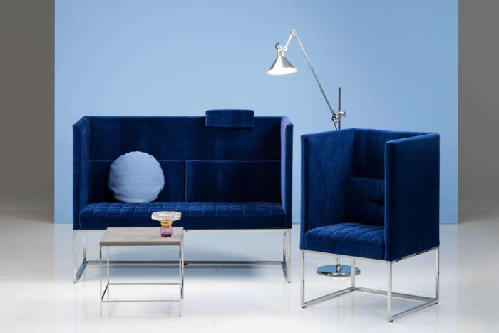 SHAGs Wohnstudio München Einrichtung Schlafsofas Sessel Eckgruppen Relax brühl belami high Sitzbank Stuhl blau lange Armlehne