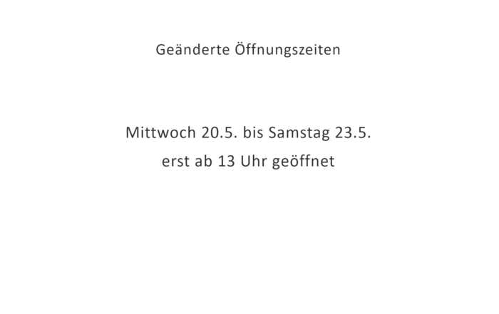 SHAG's Wohnstudio Geänderte Öffnungszeiten